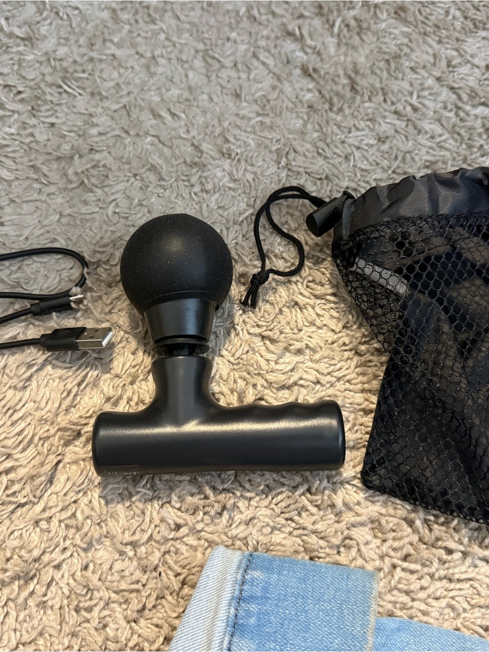 Compact Black Percussion Massage Gun Never used